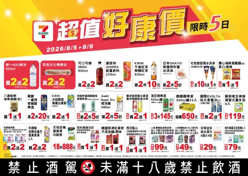 ▲7-11「超值好康價」是8月5日至8月9日。（圖／業者提供）