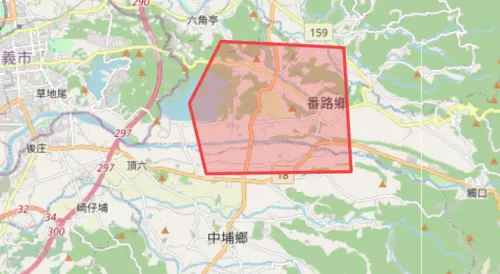 ▲氣象署針對「嘉義縣、臺南市」發布災防告警。（圖／中央氣象署cwa.gov.tw）