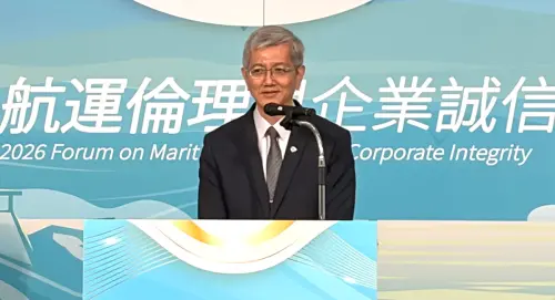 ▲交通部航港局局長葉協隆致詞。(圖／交通部航港局提供)