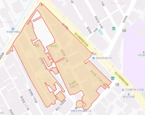 ▲新北市中和區8月7日停水範圍。（圖／自來水公司water.gov.tw）