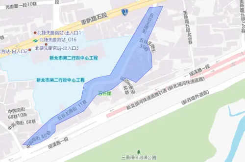 ▲新北市三重區8月7日停水範圍。（圖／自來水公司water.gov.tw）