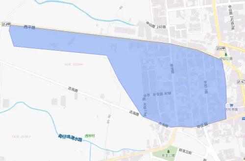 ▲雲林縣古坑鄉8月7日停水範圍。（圖／自來水公司water.gov.tw）