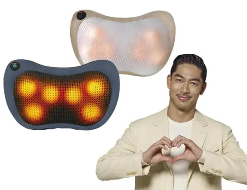 ▲台隆手創館熱銷明星商品「CONCERN 新一代 4D 揉捏按摩枕」，模擬真人手技並具備溫熱功能，特價 990 元。（圖／台隆手創館提供）