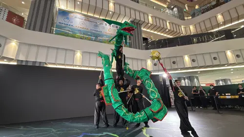 ▲首度來台演出的烈空坐龍舞，現場觀看相當震撼。（圖／記者張家瑋攝）