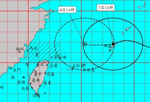 白海豚颱風威力增強！氣象署「海上警報」發布　北台灣越晚雨越大