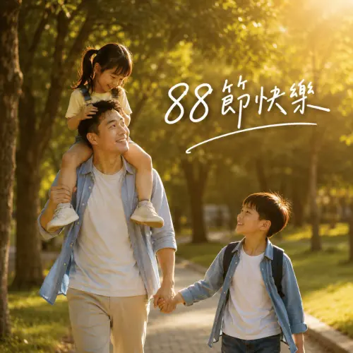 ▲2026「父親節快樂」祝福卡片。（圖／AI生成）