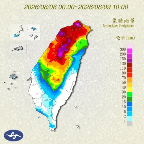 ▲白海豚颱風過去2天，已經替北台灣山區帶來大豪雨的累積雨量，北部平地也有豪雨等級。（圖／中央氣象署cwa.gov.tw）