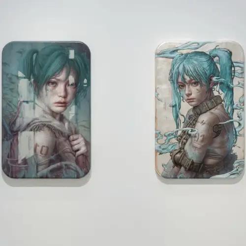 ▲《ART OF MIKU》邀請不同領域藝術家重新詮釋初音未來，展出繪畫、雕塑、裝置及混合媒材等作品。（圖／翻攝自ART OF MIKU）