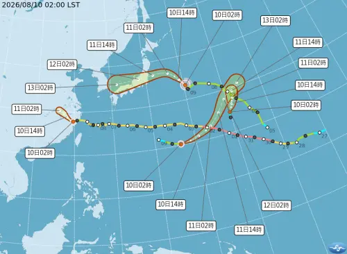 ▲目前西北太平洋熱帶擾動活動力強，共計有3個颱風「白海豚、昌鴻、琵鷺」，以及熱帶性低氣壓TD18存在。（圖／中央氣象署cwa.gov.tw）
