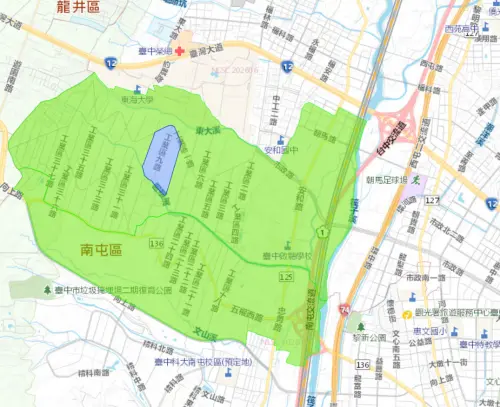 ▲台中市西屯區8月11日停水範圍。（圖／自來水公司water.gov.tw）