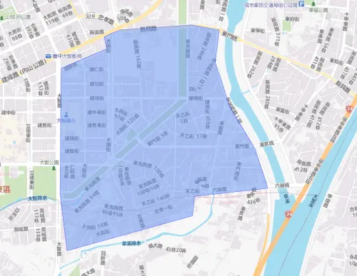 ▲台中市8月11日停水範圍。（圖／自來水公司water.gov.tw）