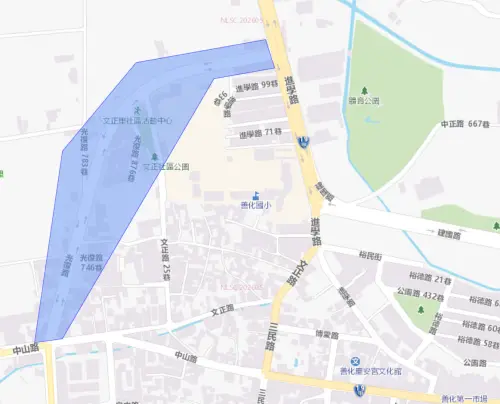 ▲台南市善化區8月11日停水範圍。（圖／自來水公司water.gov.tw）