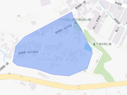 ▲彰化縣竹塘鄉8月11日停水範圍。（圖／自來水公司water.gov.tw）