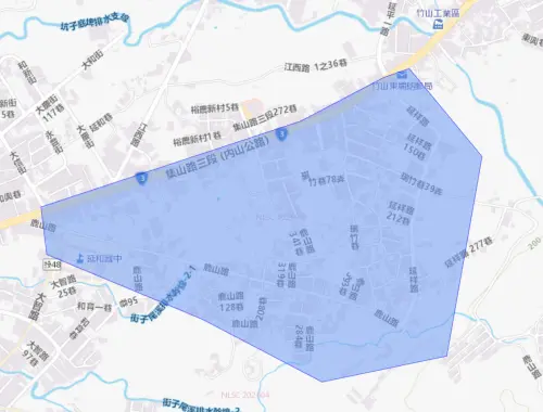 ▲南投縣竹山鎮8月11日停水範圍。（圖／自來水公司water.gov.tw）