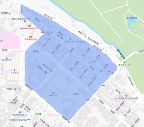 ▲台東縣8月11日停水範圍。（圖／自來水公司water.gov.tw）