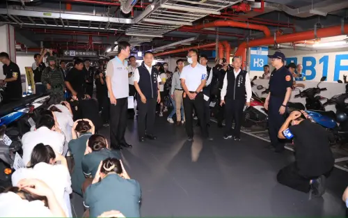 ▲台中市百貨公司LaLaport成為演習避難處所。（圖／台中市政府提供，2026.08.10）