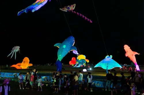 ▲精采的夜間風箏。（圖／高市府觀光局提供）