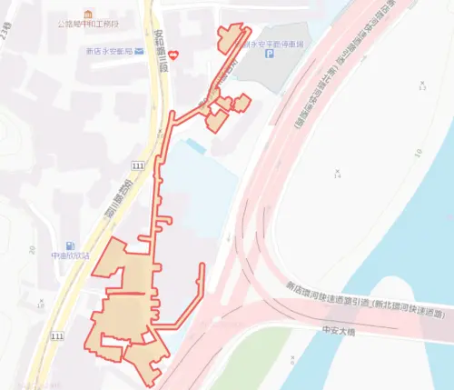▲新北市新店區8月12日停水範圍。（圖／自來水公司water.gov.tw）