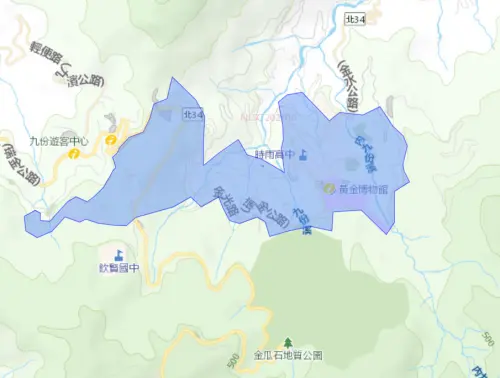 ▲新北市瑞芳區8月12日停水範圍。（圖／自來水公司water.gov.tw）