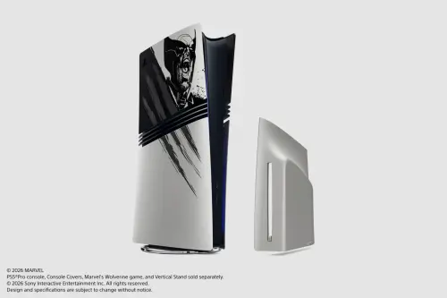 ▲《漫威金鋼狼》亞德曼合金限量版PlayStation 5 Pro主機護蓋。（圖／Sony）