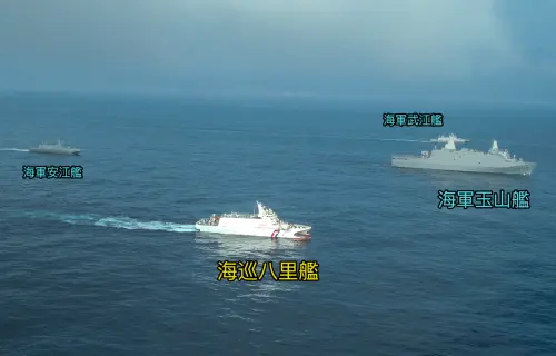 漢光42》反封鎖護航實兵演練　海巡海軍護送物資進花蓮港
