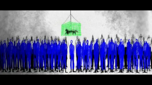 ▲吳承筠《工》運用密集視覺拼貼，思索人與工作、勞動之間的關係。（圖／台灣國際女性影展提供）
