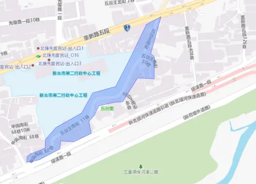 ▲新北市三重區8月14日停水範圍。（圖／自來水公司water.gov.tw）