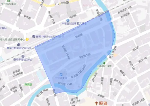 ▲桃園市中壢區8月14日停水範圍。（圖／自來水公司water.gov.tw）