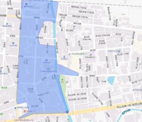 ▲桃園市楊梅區8月14日停水範圍。（圖／自來水公司water.gov.tw）