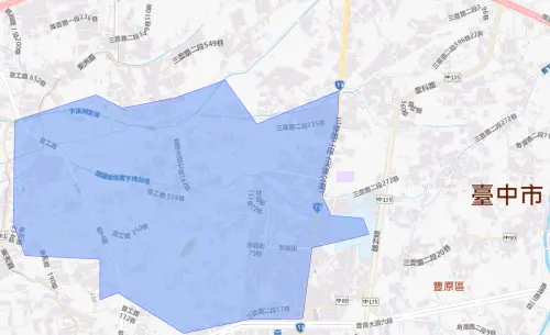 ▲台中市8月14日停水範圍。（圖／自來水公司water.gov.tw）