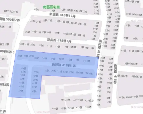 ▲台南市南區8月14日停水範圍。（圖／自來水公司water.gov.tw）