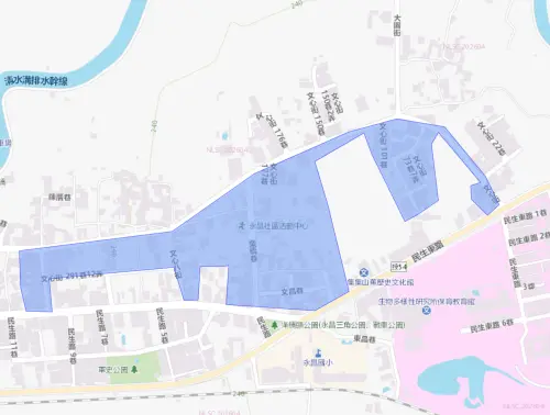 ▲南投縣集集鎮8月14日停水範圍。（圖／自來水公司water.gov.tw）
