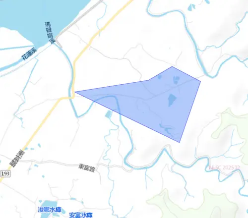 ▲花蓮縣鳳林鄉8月14日停水範圍。（圖／自來水公司water.gov.tw）
