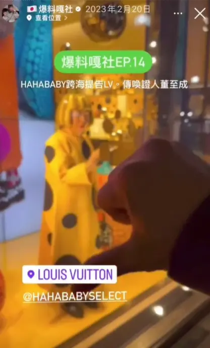 ▲蔡阿嘎還曾開玩笑喊告LV，靠調侃草間彌生長得像董至成。（圖／翻攝自冰島貓Threads@icelandcatreborn）