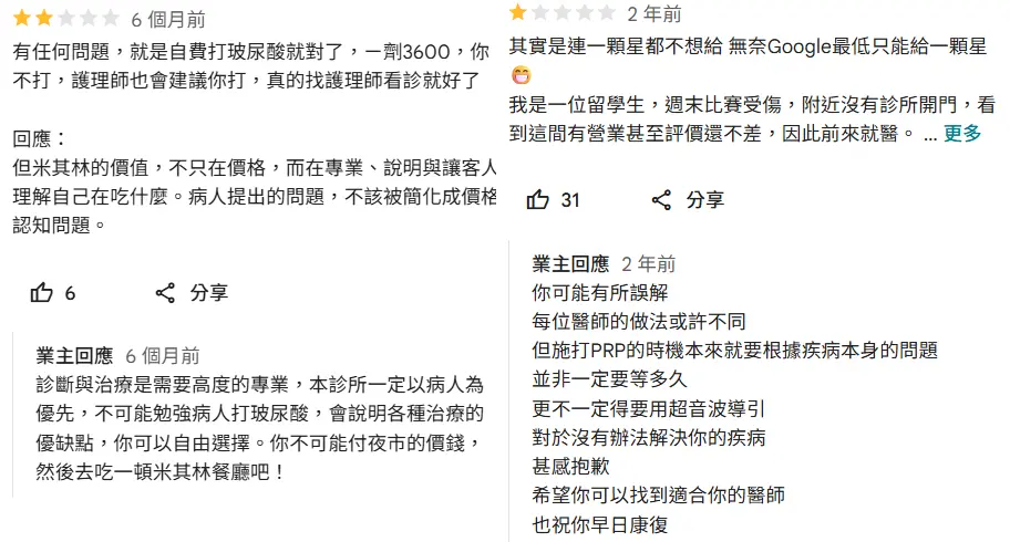 ▲「趙建銘兆福脊椎骨科診所」Google評論區成為關注焦點。（圖／翻攝自Google Maps）