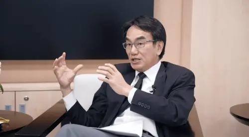 Minister of Digital Affairs Lin Yi-jing discusses Taiwan's AI policy and governance. (TCN)