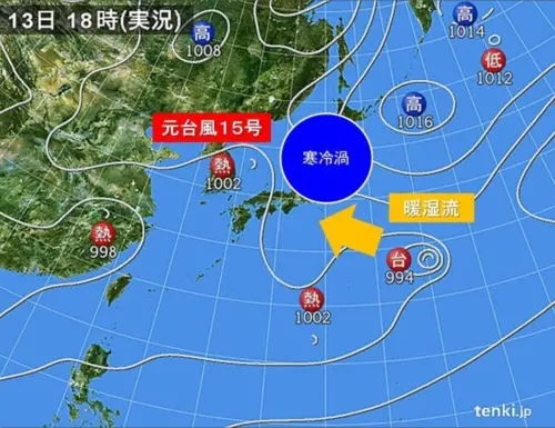 ▲千葉縣破紀錄暴雨！24小時降雨量367毫米是月均三倍（圖／截自日本氣象廳）
