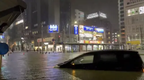 ▲一小時下了整月的雨！千葉暴雨釀8死　多人在車內活活溺斃（圖／截自Ｘ）