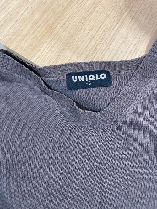 ▲店員發現衣服上的早期UNIQLO的Logo，建議增永改用修補服務。（圖／翻攝自X@Nao_Masunaga）