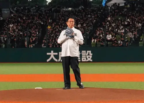 日本埼玉球場臺南觀光日　黃偉哲登板開球