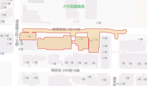 ▲台北市大安區8月17日停水範圍。（圖／自來水公司water.gov.tw）
