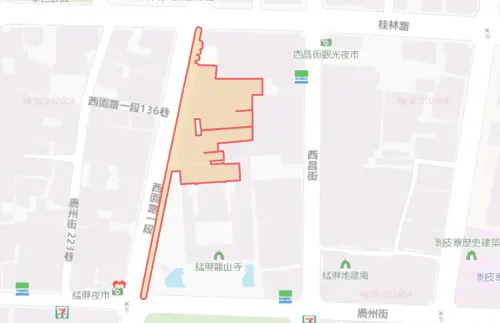 ▲台北市萬華區8月17日停水範圍。（圖／自來水公司water.gov.tw）