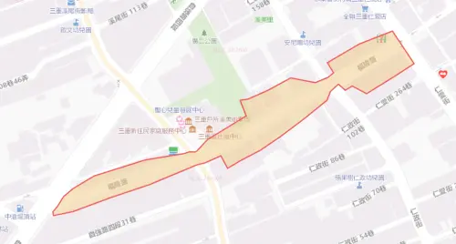 ▲新北市三重區8月17日停水範圍。（圖／自來水公司water.gov.tw）