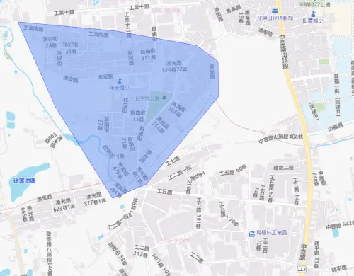 ▲桃園市平鎮區8月17日停水範圍。（圖／自來水公司water.gov.tw）