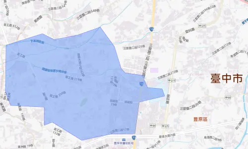 ▲台中市8月17日停水範圍。（圖／自來水公司water.gov.tw）