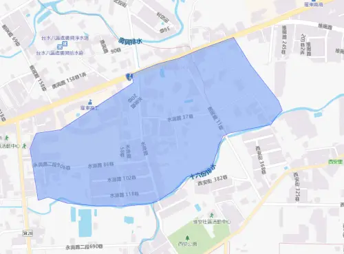 ▲宜蘭縣冬山鄉8月17日停水範圍。（圖／自來水公司water.gov.tw）