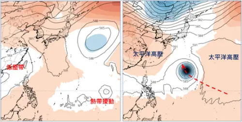 今午後雷雨增！低壓帶影響「全台降雨一整個禮拜」　又有熱帶擾動