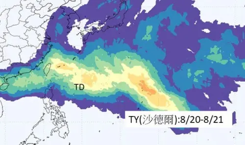 颱風「沙德爾」最快周四生成！全台有雨再忍7天　下周才會放晴