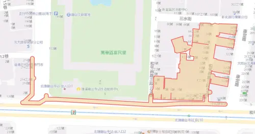 ▲台北市萬華區8月18日停水範圍。（圖／自來水公司water.gov.tw）
