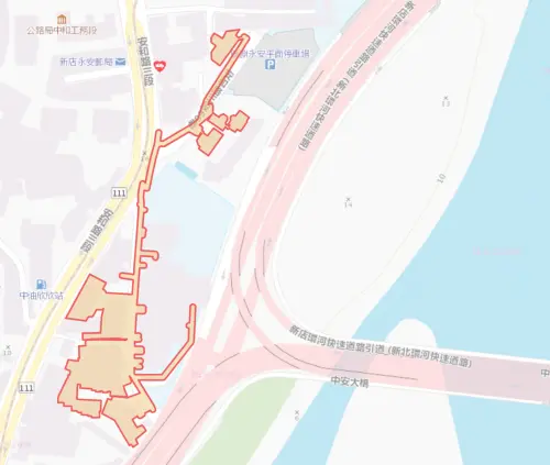 ▲新北市新店區8月18日停水範圍。（圖／自來水公司water.gov.tw）